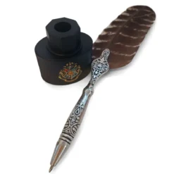 Harry Potter - Schreibfeder Stift mit Tintenfass Halter