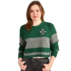 Harry Potter - Slytherin Crop Sweater Damen