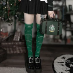 Harry Potter - Slytherin Overknee Strümpfe 2er Set