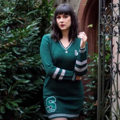 Harry Potter - Slytherin Strickkleid grün