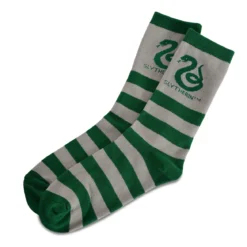 Harry Potter - Slytherin Wappen Socken grün-grau