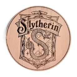 Harry Potter - Slytherin Wappen Schneidebrett Buche