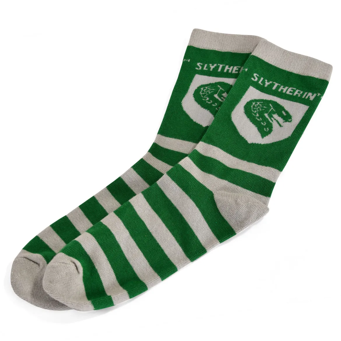 Harry Potter - Slytherin Wappen Socken grün-grau