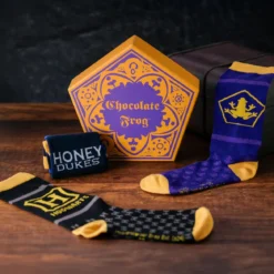 Harry Potter - Socken 3er Set in Schokofrosch Box