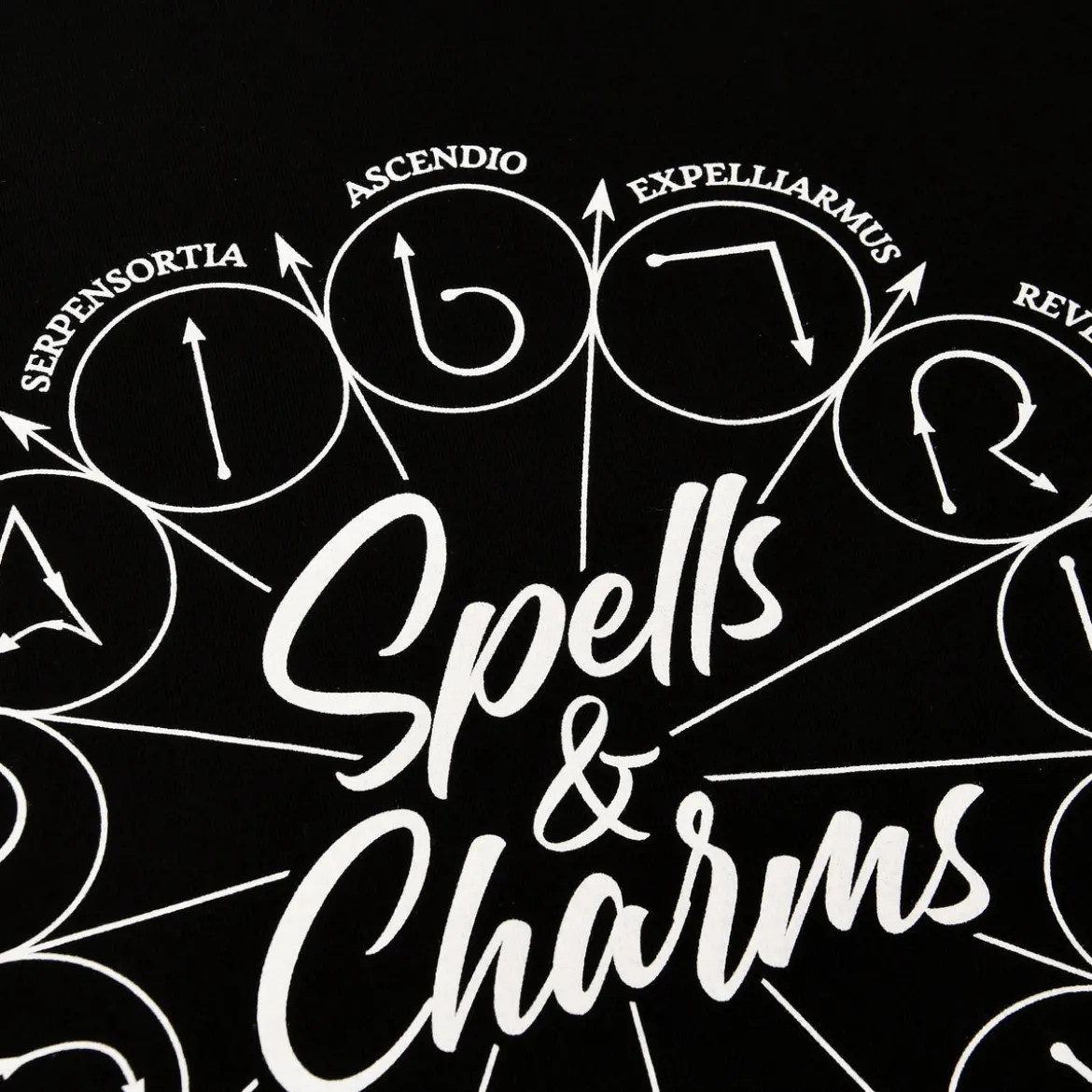 Harry Potter - Spells And Charms T-Shirt schwarz