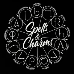 Harry Potter - Spells And Charms T-Shirt schwarz