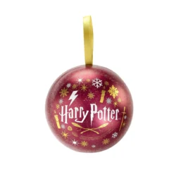 Harry Potter - Weihnachtskugel mit Fawkes Kette