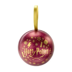 Harry Potter - Weihnachtskugel mit Gryffindor Wappen Kette