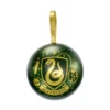 Harry Potter - Weihnachtskugel mit Slytherin Wappen Kette