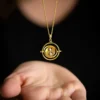 Harry Potter - Zeitumkehrer Kette mit Kristallen