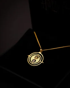 Harry Potter - Zeitumkehrer Kette mit Kristallen