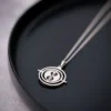 Harry Potter - Zeitumkehrer Kette mit Kristallen silber