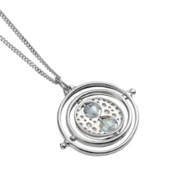 Harry Potter - Zeitumkehrer Kette mit Kristallen silber
