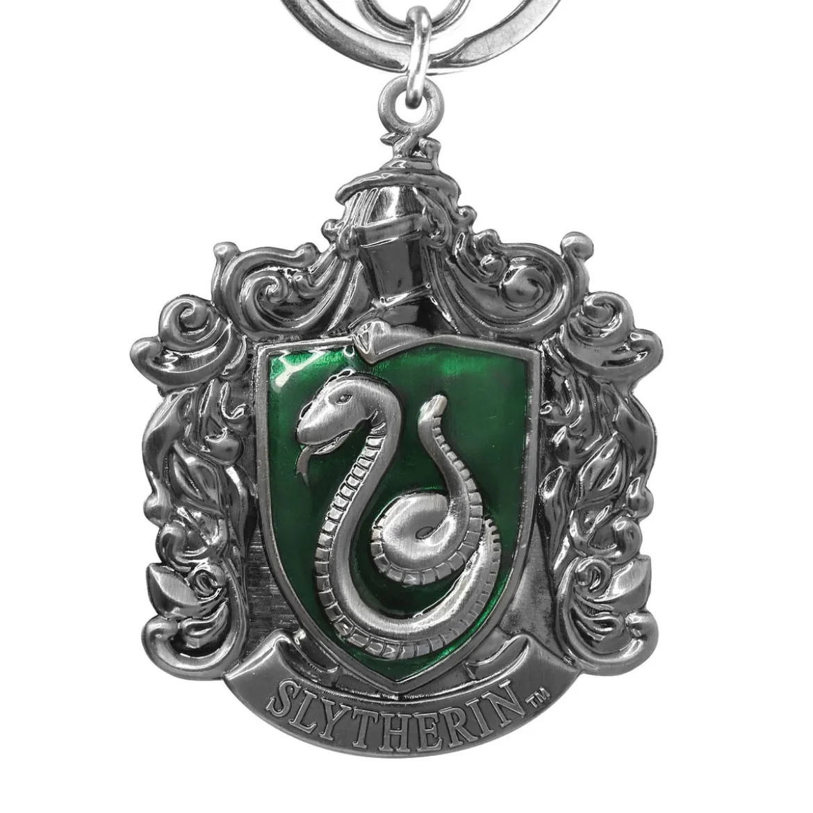 Harry Potter Zinn-Schlüsselanhänger Slytherin Crest