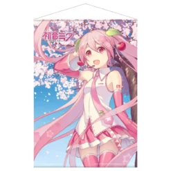 Hatsune Miku - Cherry Blossom Wall Scroll