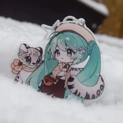 Hatsune Miku - Kawaii Winter Time Acryl Schlüsselanhänger