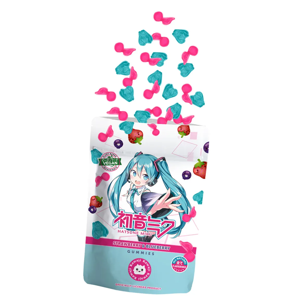 Hatsune Miku - Powerbeärs Kawaii Fruchtgummis Vegan