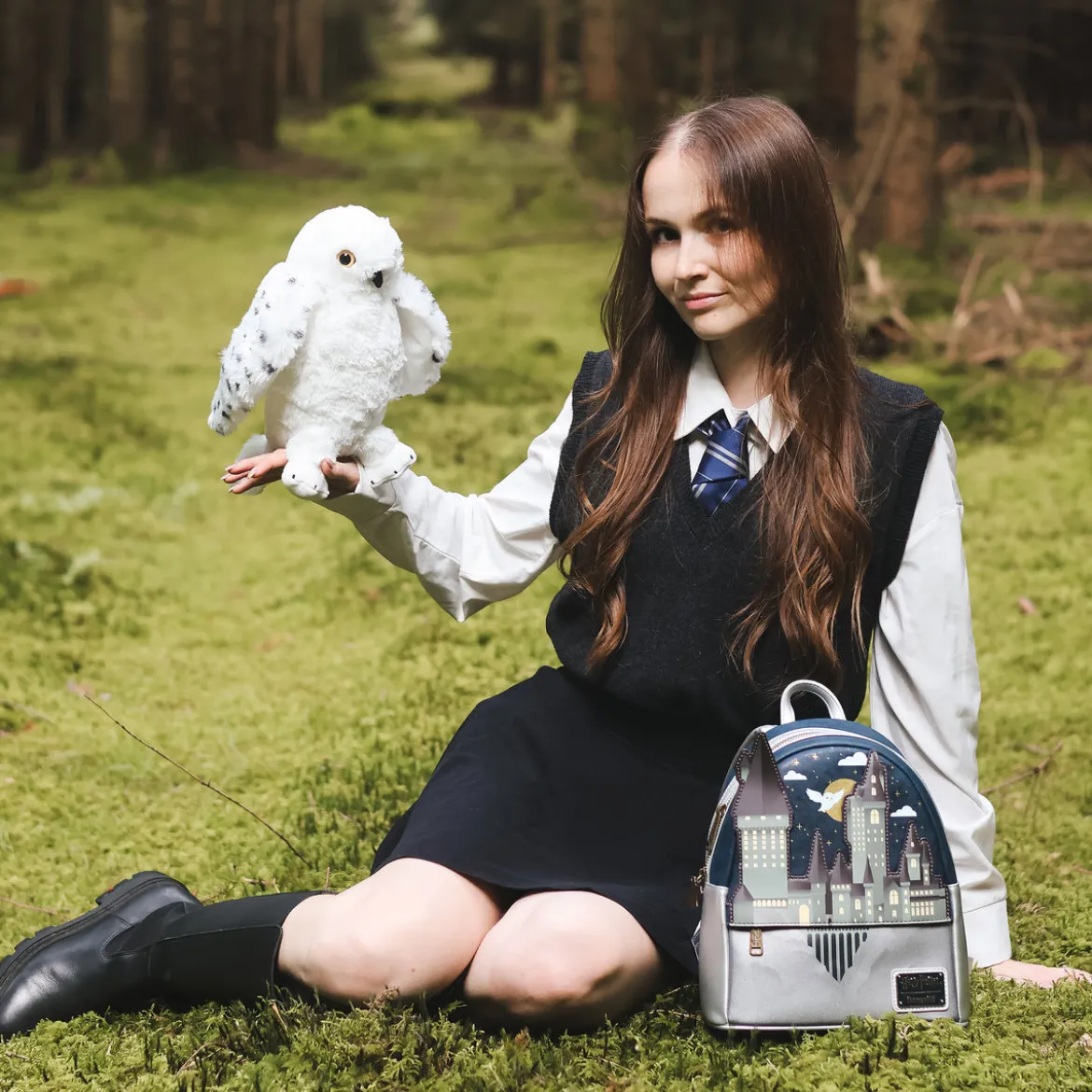 Hedwig mit geöffneten Flügeln Plüsch Figur 28 cm - Harry Potter