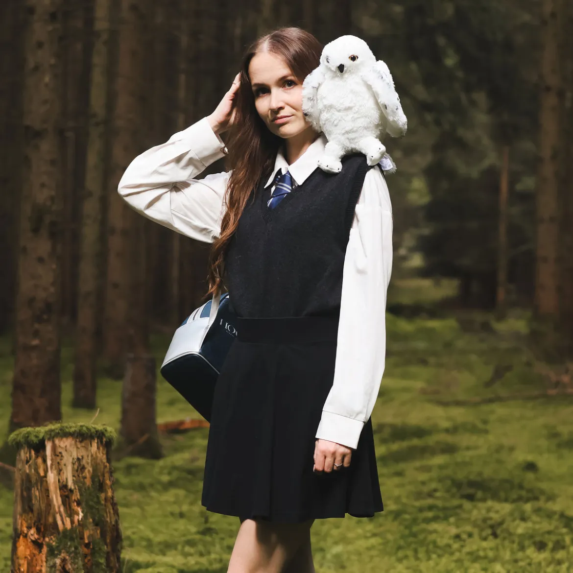 Hedwig mit geöffneten Flügeln Plüsch Figur 28 cm - Harry Potter