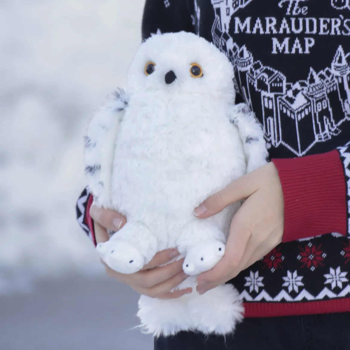 Hedwig mit geöffneten Flügeln Plüsch Figur 28 cm - Harry Potter