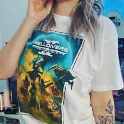 Helldivers 2 - Key Art T-Shirt weiß