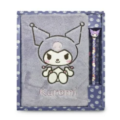 Hello Kitty and Friends - Kuromi Plüsch Notizbuch mit Kugelschreiber