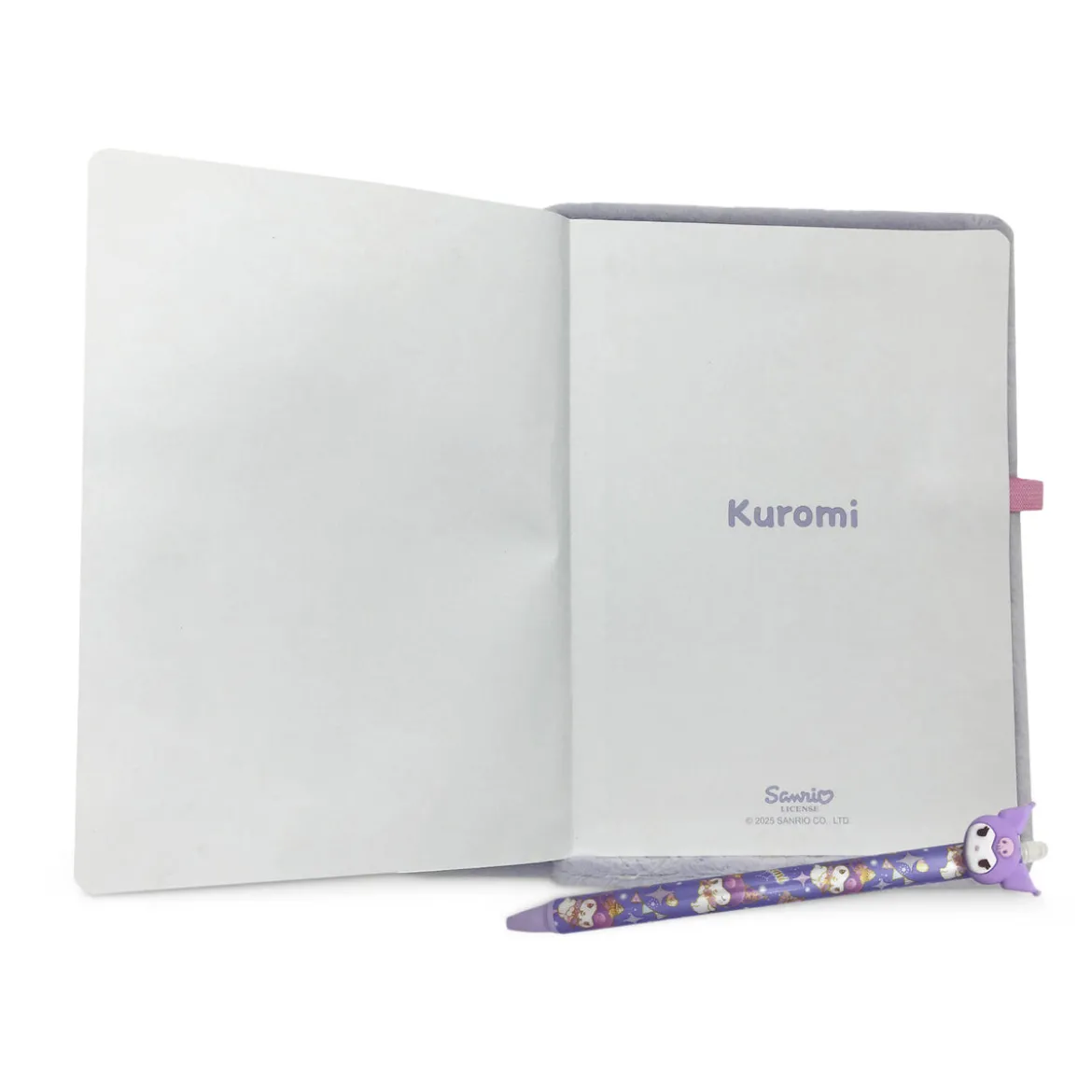 Hello Kitty and Friends - Kuromi Plüsch Notizbuch mit Kugelschreiber
