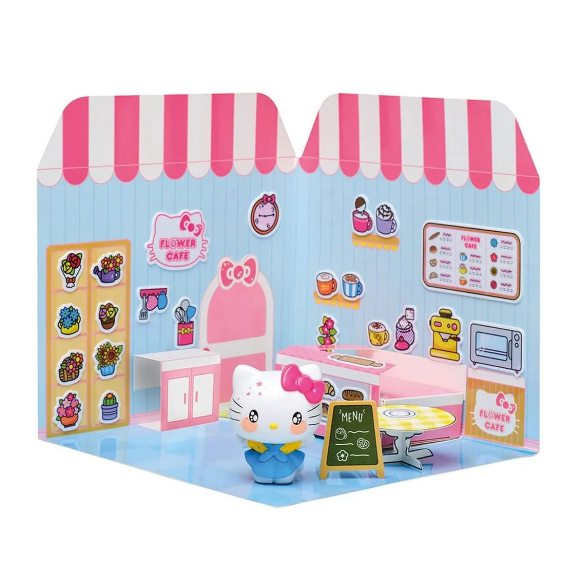 Hello Kitty and Friends Minifigur Sticker House Hello Kitty Flower Café