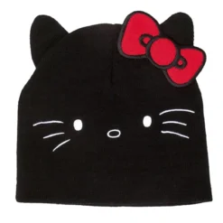 Hello Kitty Beanie mit Ohren und Schleife