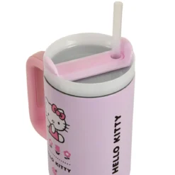 Hello Kitty - Flower To Go Becher mit Strohhalm