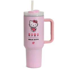 Hello Kitty - Flower To Go Becher mit Strohhalm