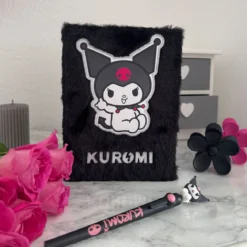 Hello Kitty - Kuromi Plüsch Notizbuch