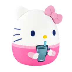 Hello Kitty mit Becher Squishmallows Plüsch Figur