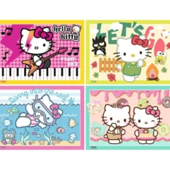 Hello Kitty Puzzles 4er-Pack Los geht's, Hello Kitty! (4x100 Teile)