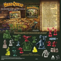 HeroQuest Brettspiel-Erweiterung Der Dschungel von Delthrak Abenteuerpack *Deutsche Version*