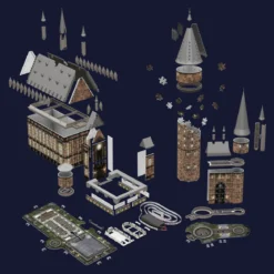 Hogwarts Schloss Die Große Halle 3D Puzzle mit Beleuchtung - Harry Potter