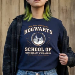 Hogwarts School T-Shirt blau - Harry Potter