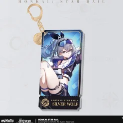 Honkai: Star Rail Charakter Acryl Schlüsselanhänger Silver Wolf 9 cm