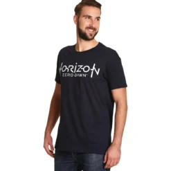 Horizon Zero Dawn - Logo T-Shirt blau