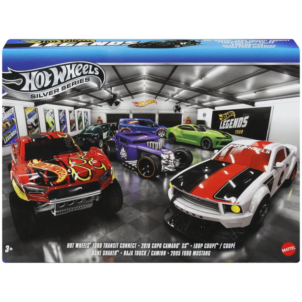 Hot Wheels Silver Series Die-Cast Fahrzeuge 6er-Pack 1/64 Legends