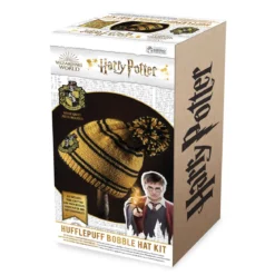 Hufflepuff Bommelmütze Strick-Set - Harry Potter