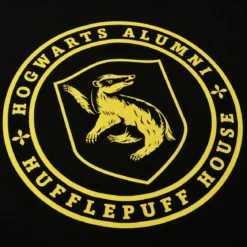 Hufflepuff Hogwarts Alumni T-Shirt schwarz - Harry Potter