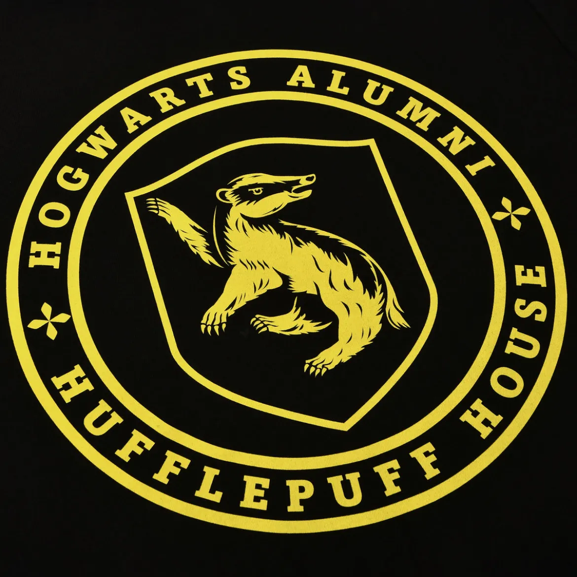 Hufflepuff Hogwarts Alumni T-Shirt schwarz - Harry Potter