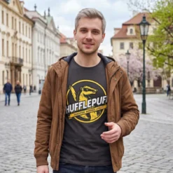 Hufflepuff House Values T-Shirt grau - Harry Potter