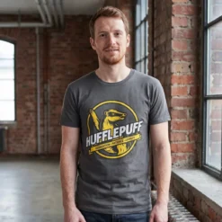 Hufflepuff House Values T-Shirt grau - Harry Potter