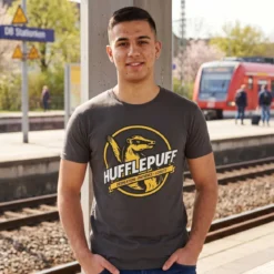 Hufflepuff House Values T-Shirt grau - Harry Potter