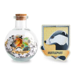 Hufflepuff Wappentier Puzzle in Zaubertrank-Flasche - Harry Potter