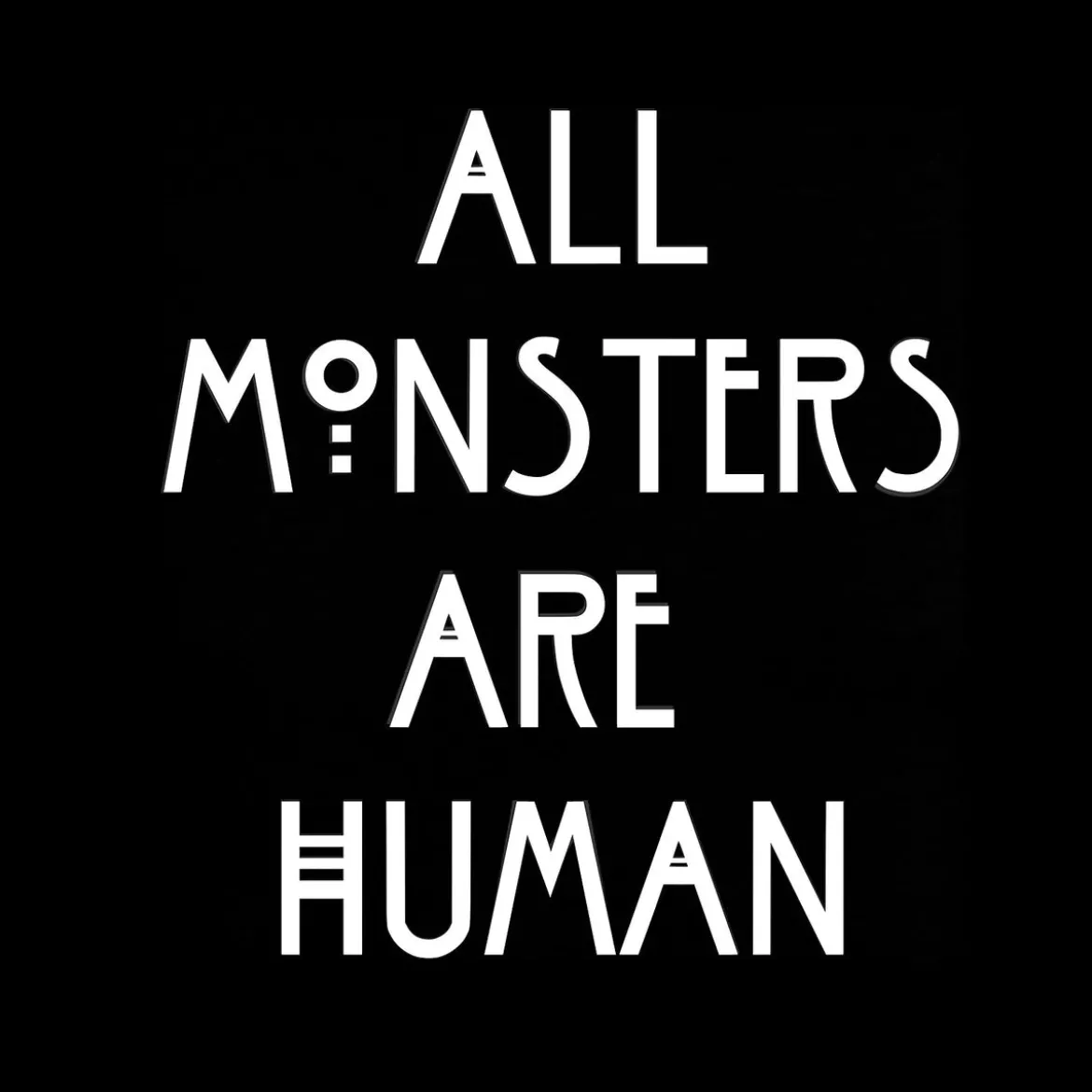 Human Monsters T-Shirt für American Horror Story Fans schwarz