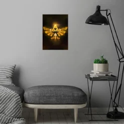 Hyrule Logo Metall Poster für Zelda Fans