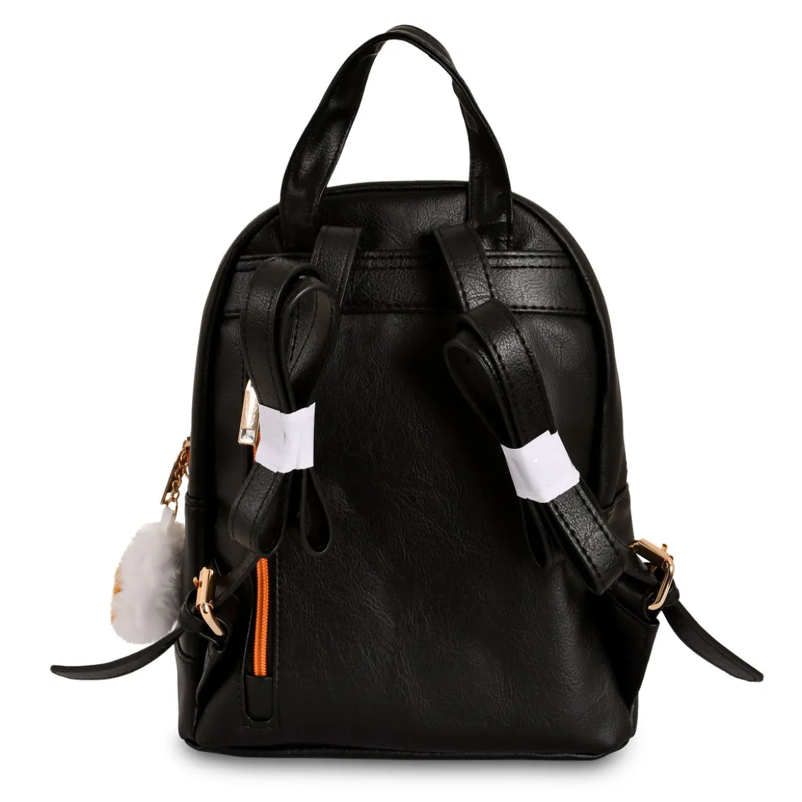 Ilustrata - Dark Ramen Rucksack mit Pom Pom Anhänger schwarz